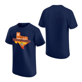 Youth Houston Astros Navy 2022 World Series Champions Stealing Home T-Shirt