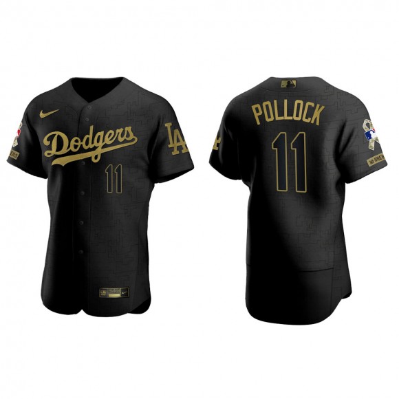 A.J. Pollock Los Angeles Dodgers Salute to Service Black Jersey