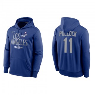 A.J. Pollock Los Angeles Dodgers Royal 2021 Postseason Authentic Collection Dugout Pullover Hoodie