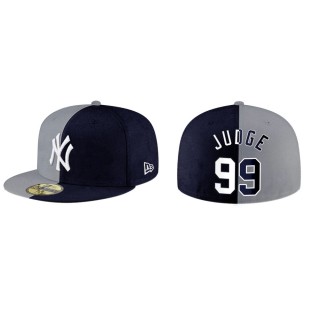 Aaron Judge New York Yankees Navy Gray Split Hat