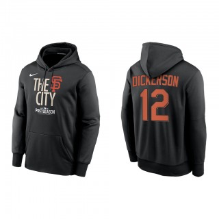 Alex Dickerson San Francisco Giants Black 2021 Postseason Authentic Collection Dugout Pullover Hoodie