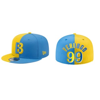 Alex Verdugo Red Sox Gold Blue City Connect Split 59FIFTY Hat