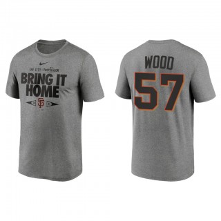 Alex Wood San Francisco Giants Gray 2021 Postseason Proving Grounds T-Shirt