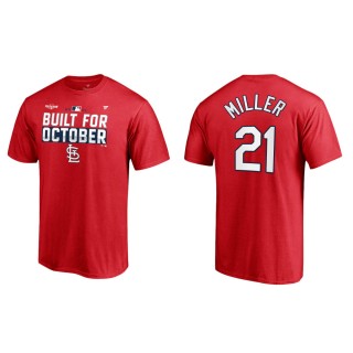 Andrew Miller Cardinals Red 2021 Postseason Locker Room T-Shirt