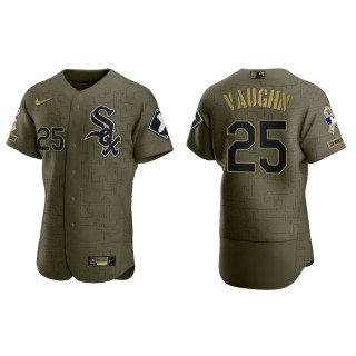 Andrew Vaughn Chicago White Sox Salute to Service Green Jersey