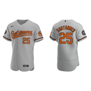 Anthony Santander Orioles Gray Authentic 30th Anniversary Jersey