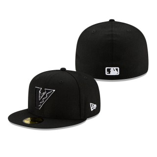 Arizona Diamondbacks Upside Down Logo 59FIFTY Fitted Hat Black