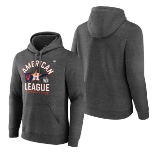 Men's Houston Astros Heathered Charcoal 2021 American League Champions Locker Room Pullover Hoodie