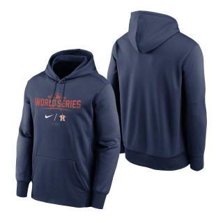 Men's Houston Astros Navy 2021 World Series Bound Authentic Collection Dugout Pullover Hoodie