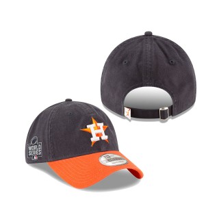 Men's Houston Astros Navy Orange 2021 World Series Bound Road Side Patch 9TWENTY Adjustable Hat