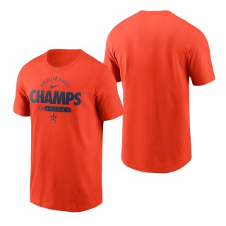 Men's Houston Astros Orange 2021 American League Champions Pennant T-Shirt