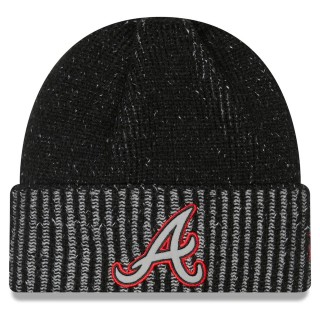 Atlanta Braves Pop Flect Cuffed Knit Hat Black