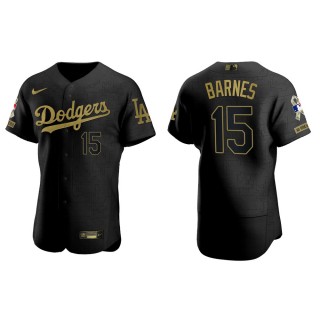 Austin Barnes Los Angeles Dodgers Salute to Service Black Jersey
