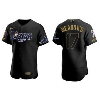 Austin Meadows Tampa Bay Rays Salute to Service Black Jersey