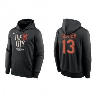 Austin Slater San Francisco Giants Black 2021 Postseason Authentic Collection Dugout Pullover Hoodie