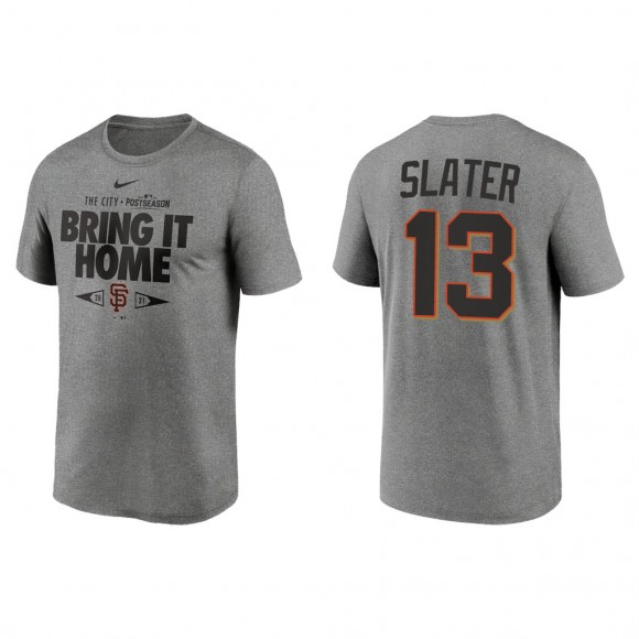 Austin Slater San Francisco Giants Gray 2021 Postseason Proving Grounds T-Shirt