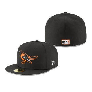 Baltimore Orioles Cooperstown Collection Logo 59FIFTY Fitted Hat Black