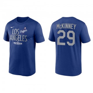 Billy McKinney Los Angeles Dodgers Royal 2021 Postseason Authentic Collection Dugout T-Shirt