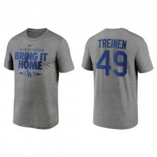 Blake Treinen Los Angeles Dodgers Gray 2021 Postseason Proving Grounds T-Shirt