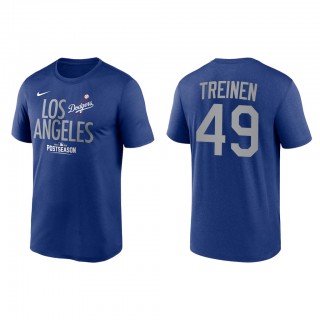 Blake Treinen Los Angeles Dodgers Royal 2021 Postseason Authentic Collection Dugout T-Shirt
