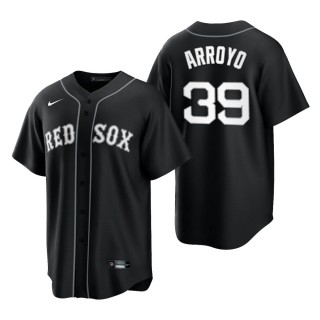 Red Sox Christian Arroyo Black White 2021 All Black Fashion Replica Jersey