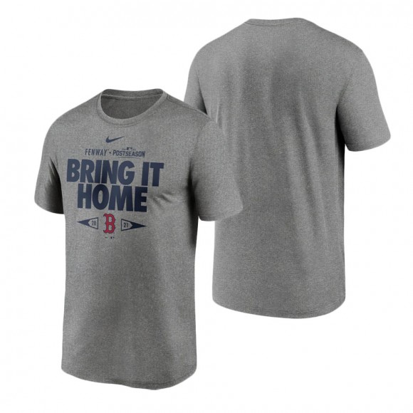 Boston Red Sox Nike Gray 2021 Postseason Proving Grounds T-Shirt