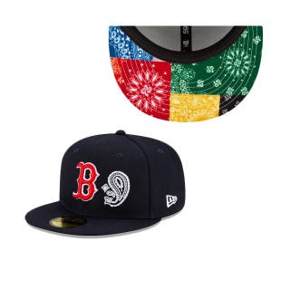 Boston Red Sox Patchwork Undervisor Fitted Hat