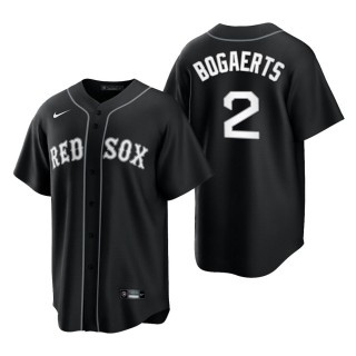 Red Sox Xander Bogaerts Black White 2021 All Black Fashion Replica Jersey