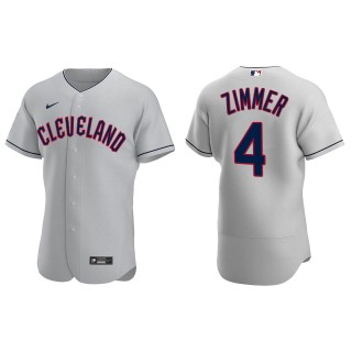 Bradley Zimmer Cleveland Guardians Authentic Gray Jersey
