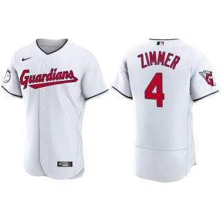 Bradley Zimmer Cleveland Guardians Authentic White Jersey