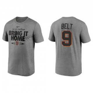 Brandon Belt San Francisco Giants Gray 2021 Postseason Proving Grounds T-Shirt
