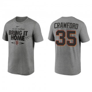 Brandon Crawford San Francisco Giants Gray 2021 Postseason Proving Grounds T-Shirt