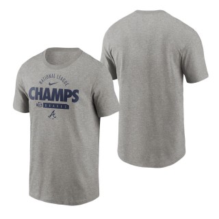 Men's Atlanta Braves Gray 2021 National League Champions Pennant T-Shirt