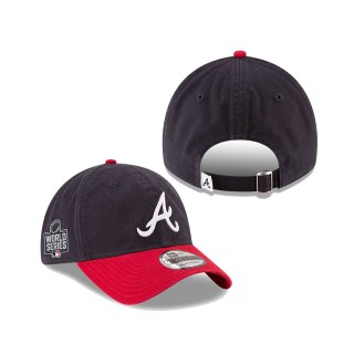 Men's Atlanta Braves Navy Red 2021 World Series Bound Side Patch 9TWENTY Adjustable Hat