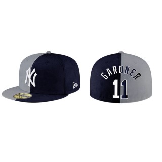 Brett Gardner New York Yankees Navy Gray Split Hat