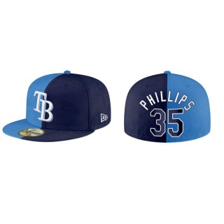 Brett Phillips Rays Blue Navy Split 59FIFTY Hat