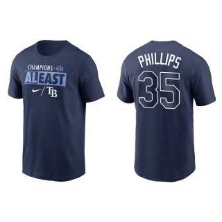 Brett Phillips Rays Navy 2021 AL East Division Champions T-Shirt