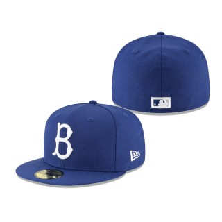 Brooklyn Dodgers Cooperstown Collection Logo 59FIFTY Fitted Hat Royal