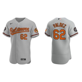 Cesar Valdez Orioles Gray Authentic 30th Anniversary Jersey