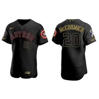 Chas McCormick Houston Astros Salute to Service Black Jersey