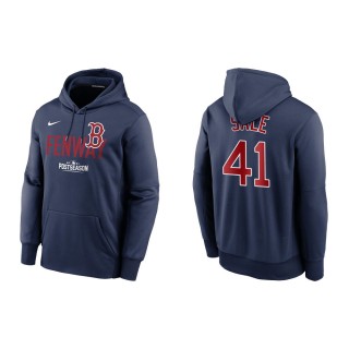 Chris Sale Boston Red Sox Navy Postseason Dugout Pullover Hoodie