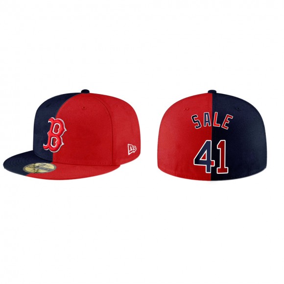 Chris Sale Boston Red Sox Navy Red Split Hat