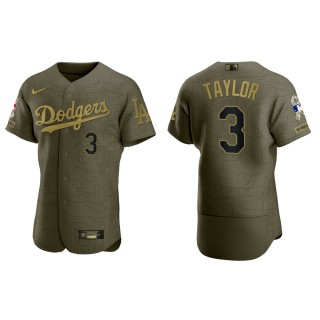 Chris Taylor Los Angeles Dodgers Salute to Service Green Jersey