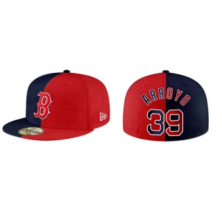 Christian Arroyo Boston Red Sox Navy Red Split Hat