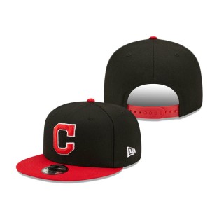 Cleveland Indians Color Pack 2-Tone 9FIFTY Snapback Hat Black Scarlet