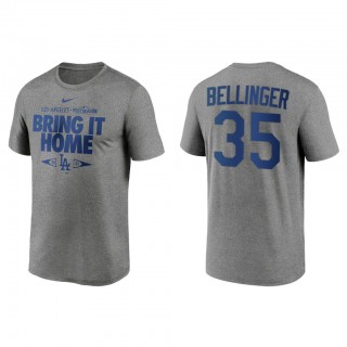 Cody Bellinger Los Angeles Dodgers Gray 2021 Postseason Proving Grounds T-Shirt