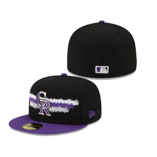 Colorado Rockies New Era Scribble 59FIFTY Fitted Hat