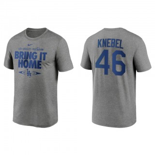 Corey Knebel Los Angeles Dodgers Gray 2021 Postseason Proving Grounds T-Shirt