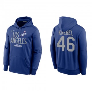 Corey Knebel Los Angeles Dodgers Royal 2021 Postseason Authentic Collection Dugout Pullover Hoodie