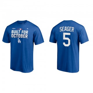 Corey Seager Los Angeles Dodgers Royal 2021 Postseason Locker Room T-Shirt